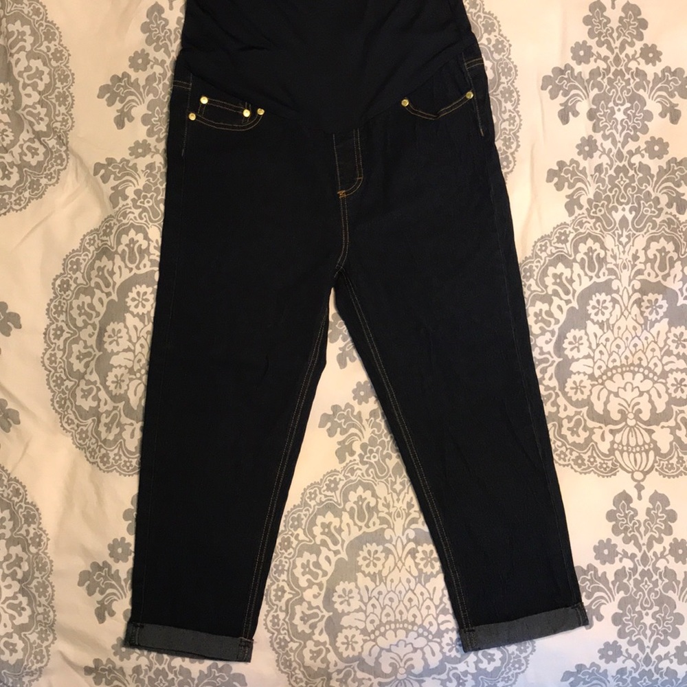 Full panel maternity capri